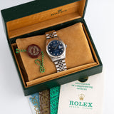 Datejust 36mm Rare Factory Diamond Blue Dial 1982 - 16014