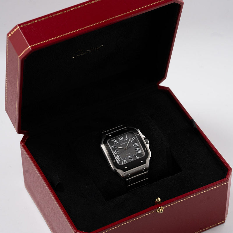 Santos de Cartier Grey Dial Unworn 2025 - WSSA0037