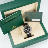 Daytona Cosmograph White Gold Black Diamond Dial Oysterflex 2023 - 126519LN