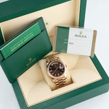 Day-Date 40mm Chocolate Baguette Diamond Dial 2016 - 228235