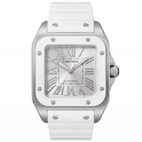 Cartier Santos 100 W20129U2 (Medium, Stahl/Kautschuk, Automatik)
