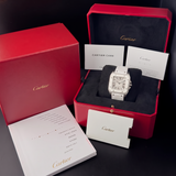 Cartier Santos 100 W20129U2 (Medium, Stahl/Kautschuk, Automatik)