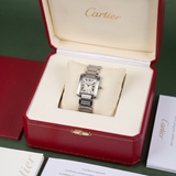 Cartier Tank Française W51002Q3 – Automatik, Stahl, 28 x 32 mm (2017)
