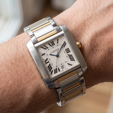 Cartier Tank Française W51005Q4 – Automatik, Stahl/Gold