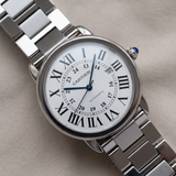 Cartier Ronde Solo de Cartier XL (Ref. W6701011), 42 mm, Stahl, Automatik, Box & Papiere