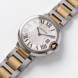 Cartier Ballon Bleu, Edelstahl/Gelbgold, Ref. W69008Z3, 08-2008, B+P