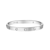 LOVE Bracelet Classic Brushed 4 Diamonds