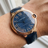 Cartier Ballon Bleu de Cartier 42 mm – Ref. WSBB0027, Stahl, blaues Zifferblatt