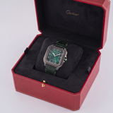Cartier Santos de Cartier WSSA0055 — Middle East Edition, Green Arabic Dial (Large, 39.8 mm)