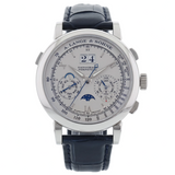 A. Lange & Söhne Datograph Perpetual, 950er Platin, ALS-Service 10/2024, Ref. 410.025E, B+P