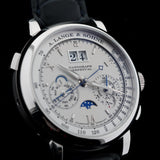 A. Lange & Söhne Datograph Perpetual, 950er Platin, ALS-Service 10/2024, Ref. 410.025E, B+P