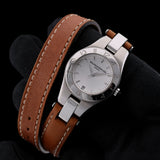 Baume & Mercier Linea, 32mm, Edelstahl, Lederarmband, Ref. M0A10070, mit Box