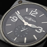 Bell & Ross BR S Aviation Black Ceramic, Diamonds 39mm, BRS-BLCE-DIAM/SRB