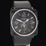 Bell & Ross BR S Aviation Black Ceramic, Diamonds 39mm, BRS-BLCE-DIAM/SRB