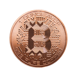 1 Ounce .999 Copper Coin L9 Bitcoin Round