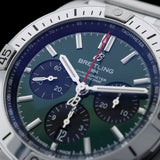 Breitling Chronomat B01 42 mm, Grün, Ref. AB0134101L1A1, B+P