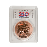1 Ounce .999 Copper Coin L9 A250 Buffalo BU