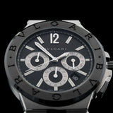 Bulgari Diagono Chronograph, Edelstahl, Kautschuk, Ref. DG42SCCH, 2020, B+P