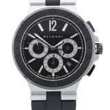 Bulgari Diagono Chronograph, Edelstahl, Kautschuk, Ref. DG42SCCH, 2020, B+P