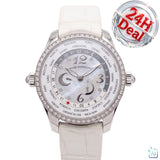 WW.TC World Timer Perlmutt-Diamant Stahl 41mm - 49860D11A761-BK7A