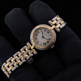 Cartier Panthère Vendome Vintage, 2-Reihig, Stahl/Gelbgold, Ref. 166920, ohne B+P