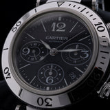 Cartier Pasha de Cartier Seatimer Chronograph, Black Dial, Ref. W31088U2, 11-2011, B+P