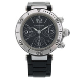 Cartier Pasha de Cartier Seatimer Chronograph, Black Dial, Ref. W31088U2, 11-2011, B+P