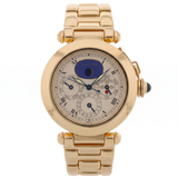 Cartier Pasha Perpetual Calendar, Gelbgold, 38mm, Ref. 30003, 1993, B+P
