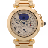 Cartier Pasha Perpetual Calendar, Gelbgold, 38mm, Ref. 30003, 1993, B+P