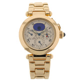 Cartier Pasha Perpetual Calendar, Gelbgold, 38mm, Ref. 30003, 1993, B+P