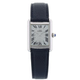 Cartier Tank Must, Light Blue Dial, Silber, Ref. 2416 / W1016530, 12-2000, B+P