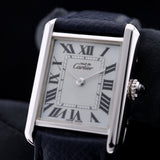 Cartier Tank Must, Light Blue Dial, Silber, Ref. 2416 / W1016530, 12-2000, B+P