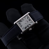 Cartier Tank Must, Light Blue Dial, Silber, Ref. 2416 / W1016530, 12-2000, B+P