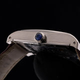 Cartier Tank Vis Dual Time, Weißgold, Lederarmband, Ref. W1534351, mit Box