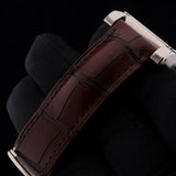 Cartier Tank Vis Dual Time, Weißgold, Lederarmband, Ref. W1534351, mit Box