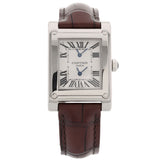 Cartier Tank Vis Dual Time, Weißgold, Lederarmband, Ref. W1534351, mit Box
