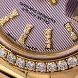 Lady Datejust 28mm Factory Diamond Bezzel Pink Diamond Linen Dial Full Set 2017 - 279138RBR