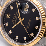Datejust 36mm Black Diamond Dial 1991 - 16233