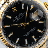 Datejust 36mm Black Dial 1987 - 16013