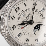 Grand Complications Engraved Perpetual Calendar White Gold Silver Opaline Dial 2022 -  5160/500G-001