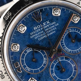 Daytona Cosmograph Zenith White Gold Sodalite Dial Full Set 2000 - 16519