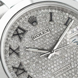 Datejust 41mm Roman Pave Diamond Dial 2018 - 126300