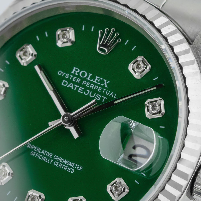 Datejust 36mm Green Diamond Dial 2001 - 16234