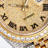 Datejust 41mm Iced Out Diamond Setting Roman Dial Jubilee - 126333