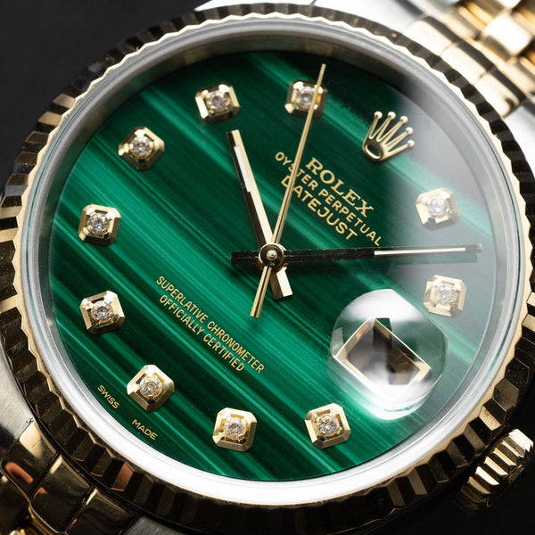 Datejust 36mm Malachite Diamond Dial 1984 - 16233