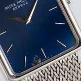 Rectangular White Gold Rare Blue Enamel Dial 1978 - 3599