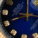 Datejust 36mm Blue Degrade Diamond Dial 1979 - 16013