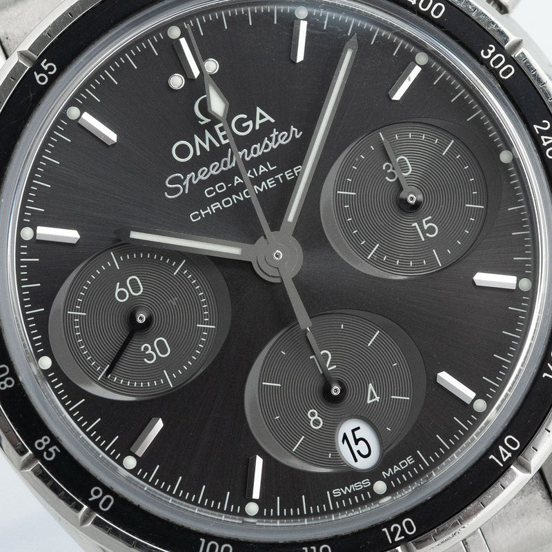 Speedmaster Co-Axial Chronograph 38mm Grey Dial 2018- 324.30.38.50.06.001
