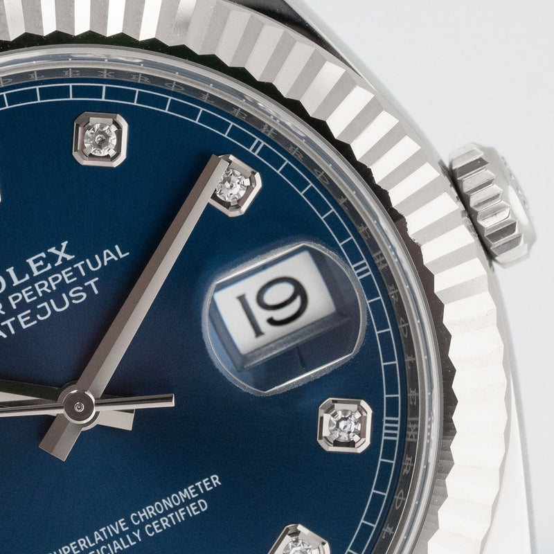 Datejust 41mm Blue Diamond Dial 2017 Jubilee - 126334