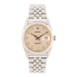 Datejust 36mm Fluted Silver Logo Diamon Dial 1995 - 16234